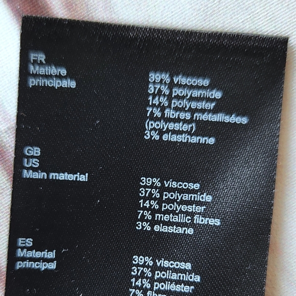 NWT Maje "Mypsa Knit Shell" Sleeveless Tank Black Silver Glitter, Women's Size 2 - Picture 8 of 11